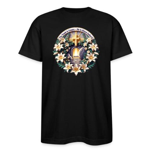 Easter The Tomb Is Empty T Shirt, Christian Gift - Bayside Unisex Heavyweight USA Made T-Shirt