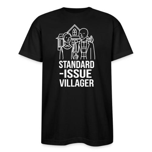 Standard-Issue Villagers (White on Color) - Bayside Unisex Heavyweight USA Made T-Shirt
