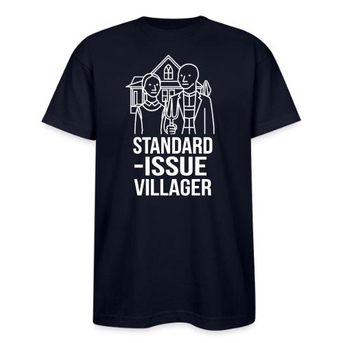 Standard-Issue Villagers (White on Color) - Bayside Unisex Heavyweight USA Made T-Shirt