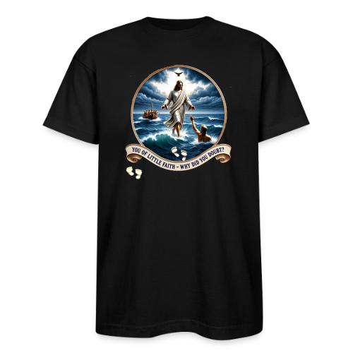 Walking On Water Faith T Shirt, Christian Miracle - Bayside Unisex Heavyweight USA Made T-Shirt