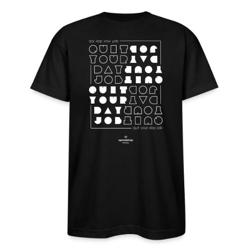 Quit upside white - Bayside Unisex Heavyweight USA Made T-Shirt