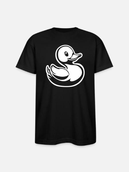 Rubber ducky - Bayside Unisex Heavyweight USA Made T-Shirt - black