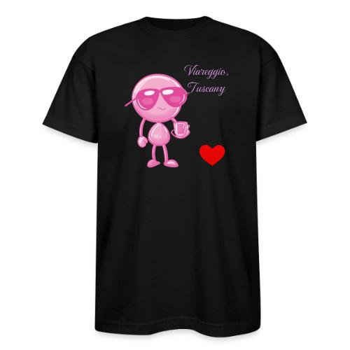 Smoon City_Viareggio Tuscany Pink - Bayside Unisex Heavyweight USA Made T-Shirt