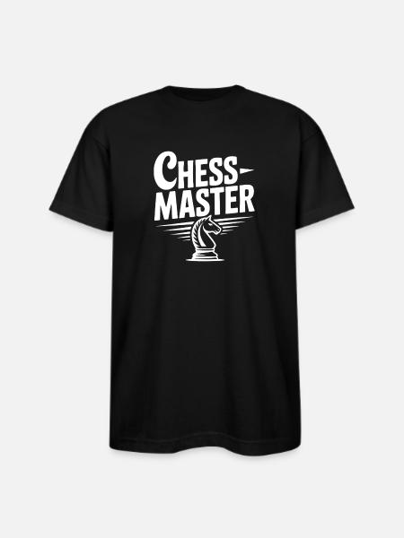 Chess Master Knight - Bayside Unisex Heavyweight USA Made T-Shirt - black