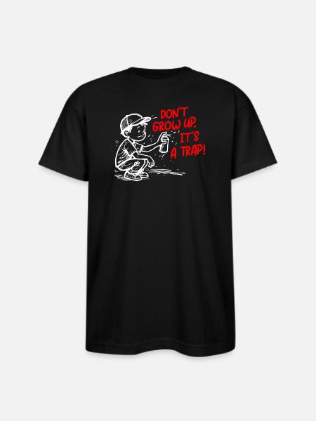 It's a trap - Bayside Unisex Heavyweight USA Made T-Shirt - black