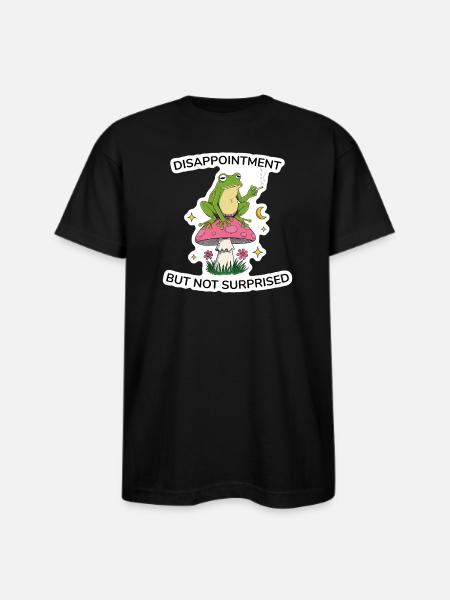 Disappointment But Not Surprised - Bayside Unisex Heavyweight USA Made T-Shirt - black