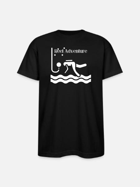 Reel_Adventure - Bayside Unisex Heavyweight USA Made T-Shirt - black