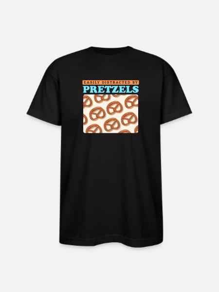 Pretzel Lover By Pretzels - Bayside Unisex Heavyweight USA Made T-Shirt - black