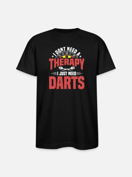 Darts Dart Player - Bayside Unisex Heavyweight USA Made T-Shirt - black