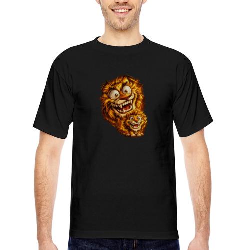 Crazy Double Lion Streetwear - Bayside Unisex Heavyweight USA Made T-Shirt