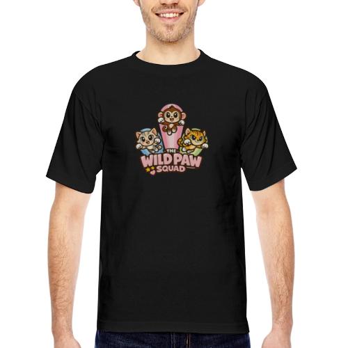 Wild Paw Squad Cute Animal Friends - Bayside Unisex Heavyweight USA Made T-Shirt