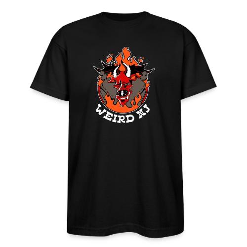 Wicked Jersey Devil with Flames & Tombstones - Bayside Unisex Heavyweight USA Made T-Shirt