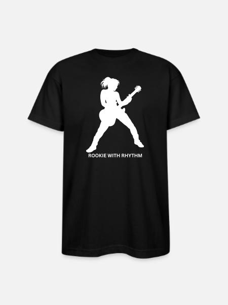 Rookie_With_Rhythm - Bayside Unisex Heavyweight USA Made T-Shirt - black