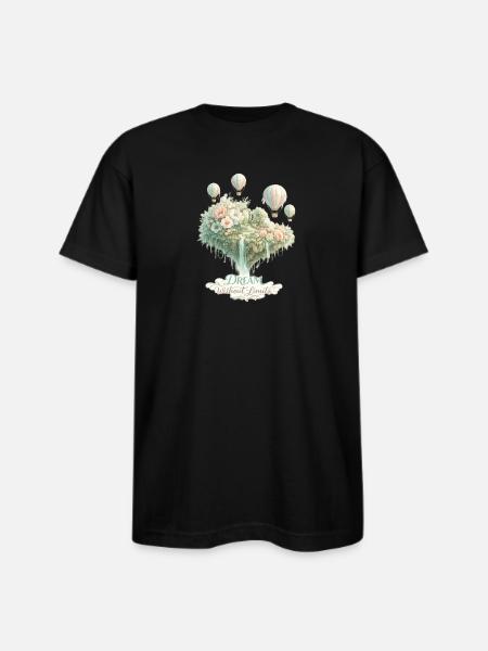 Dream Without Limits Float - Bayside Unisex Heavyweight USA Made T-Shirt - black