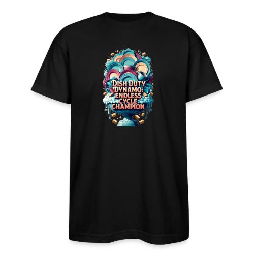 Dish Duty Dynamo T Shirt, Endless Cycle Champion - Bayside Unisex Heavyweight USA Made T-Shirt