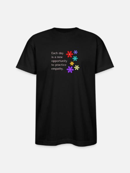 Empathy - Bayside Unisex Heavyweight USA Made T-Shirt - black