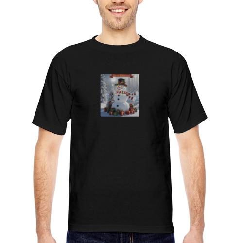 Merry Christmas - Bayside Unisex Heavyweight USA Made T-Shirt