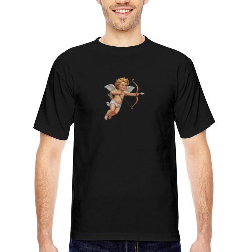 Cupid with twohearts set - Bayside Unisex Heavyweight USA Made T-Shirt