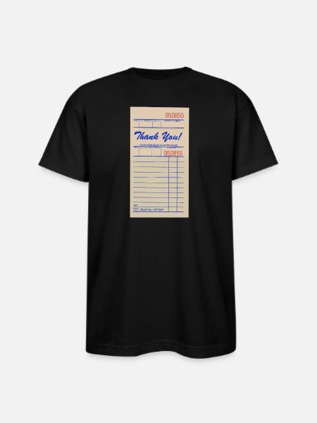 Paper Bill - Bayside Unisex Heavyweight USA Made T-Shirt - black