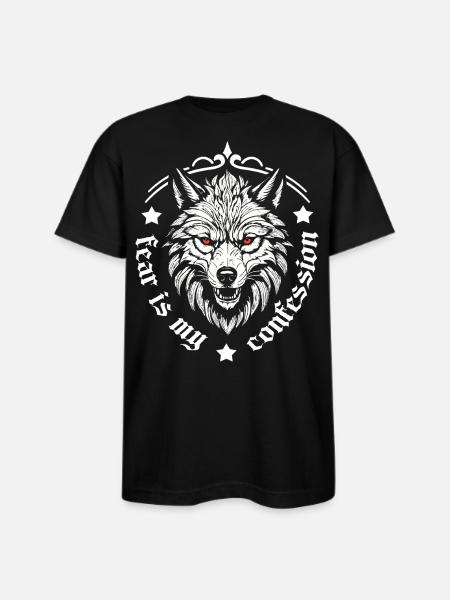 Fear - Bayside Unisex Heavyweight USA Made T-Shirt - black