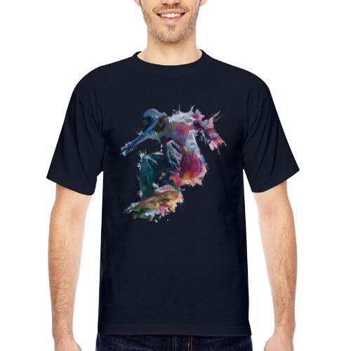 Skateboarding: Ride the Colors - Bayside Unisex Heavyweight USA Made T-Shirt