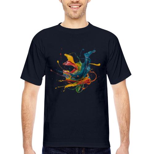 Chromatic Flow - Bayside Unisex Heavyweight USA Made T-Shirt