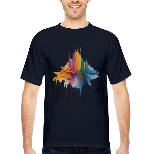 Impasto Spectrum - Bayside Unisex Heavyweight USA Made T-Shirt
