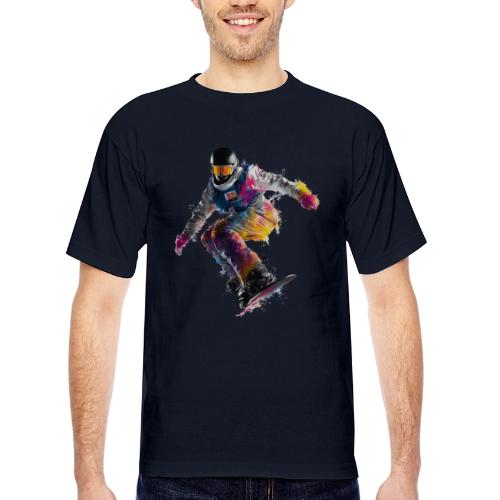 Snowboarding: Frozen Palette - Bayside Unisex Heavyweight USA Made T-Shirt
