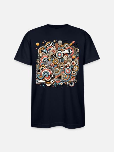 Garden of Imagination - Bayside Unisex Heavyweight USA Made T-Shirt - navy