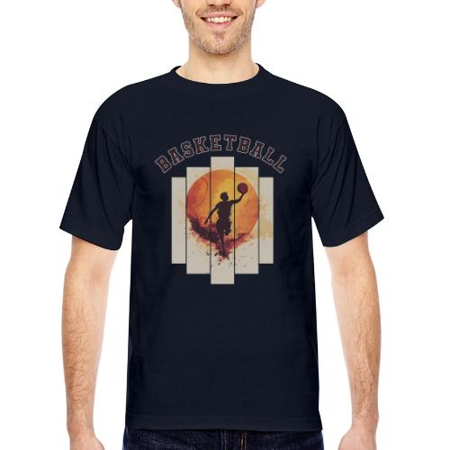 Basketball again and again - Bayside Unisex Heavyweight USA Made T-Shirt