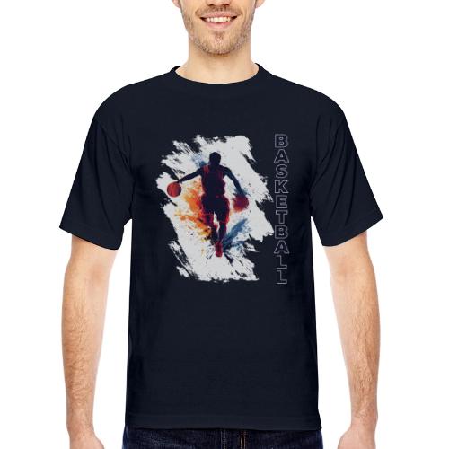 Basketball Hustle - Bayside Unisex Heavyweight USA Made T-Shirt