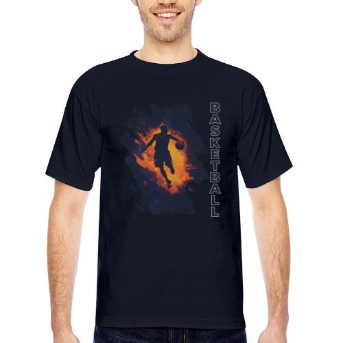 Basketball Focus - Bayside Unisex Heavyweight USA Made T-Shirt