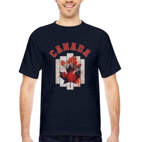Heart of Canada Art - Bayside Unisex Heavyweight USA Made T-Shirt