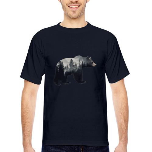 Forest Within the Bear - Bayside Unisex Heavyweight USA Made T-Shirt