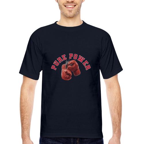 Boxing: Pure Power Punch - Bayside Unisex Heavyweight USA Made T-Shirt