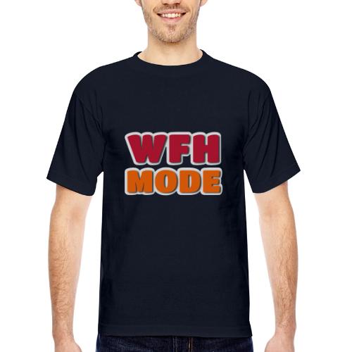 WFH Mode Remote Work Lifestyle Design - Bayside Unisex Heavyweight USA Made T-Shirt