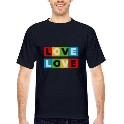 Love in Color - Bayside Unisex Heavyweight USA Made T-Shirt