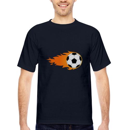 Soccer Ball - Bayside Unisex Heavyweight USA Made T-Shirt