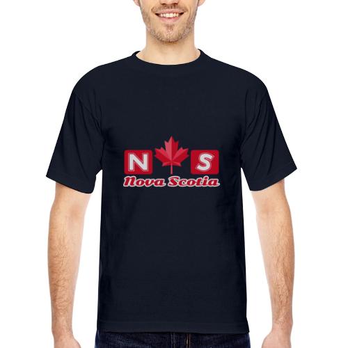 Nova Scotia, province of Canada - Bayside Unisex Heavyweight USA Made T-Shirt