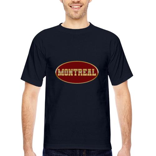Montreal in Gold - Bayside Unisex Heavyweight USA Made T-Shirt