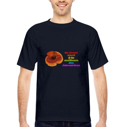 Thank you to the best educator - Bayside Unisex Heavyweight USA Made T-Shirt