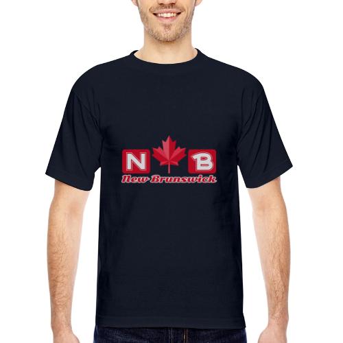 New Brunswick, province of Canada - Bayside Unisex Heavyweight USA Made T-Shirt
