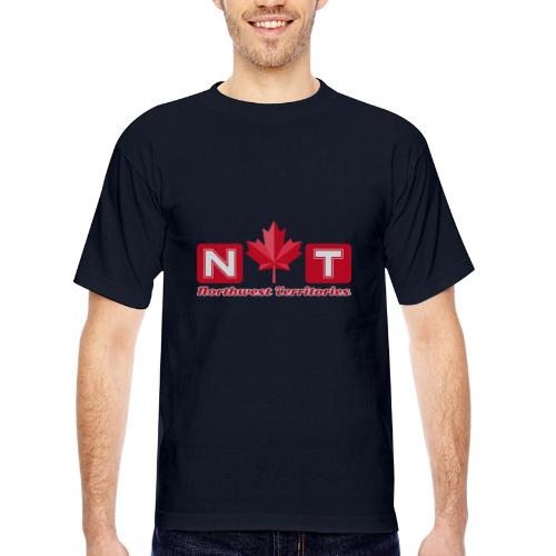 Canada: Northern Identity Emblem - Bayside Unisex Heavyweight USA Made T-Shirt