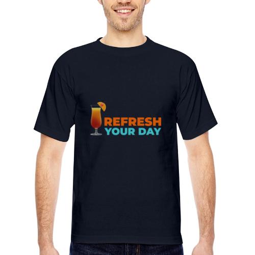 Daily Refresh - Bayside Unisex Heavyweight USA Made T-Shirt