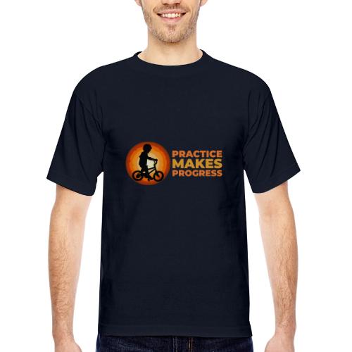 Practice makes progress - Bayside Unisex Heavyweight USA Made T-Shirt