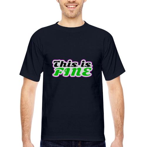 This Is Fine Balance - Bayside Unisex Heavyweight USA Made T-Shirt