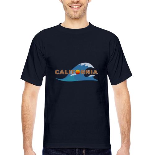Blue Wave California - Bayside Unisex Heavyweight USA Made T-Shirt
