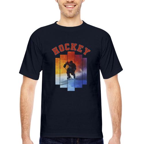 Hockey Rush - Bayside Unisex Heavyweight USA Made T-Shirt