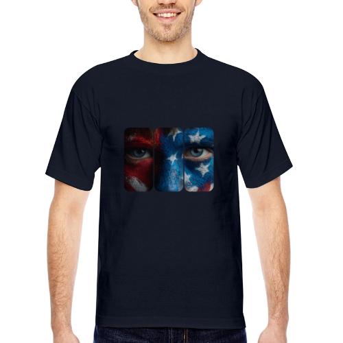 USA: Painted for the Flag - Bayside Unisex Heavyweight USA Made T-Shirt