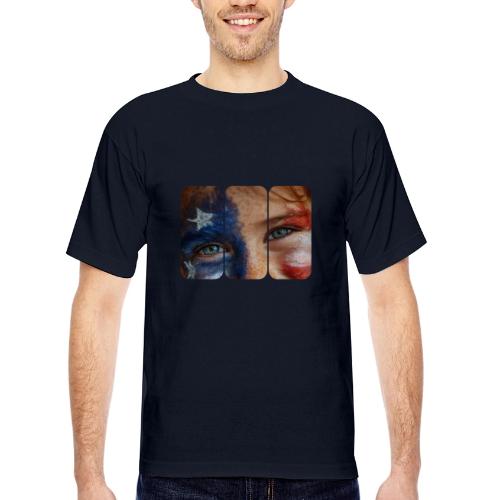 USA: Patriot Gaze - Bayside Unisex Heavyweight USA Made T-Shirt